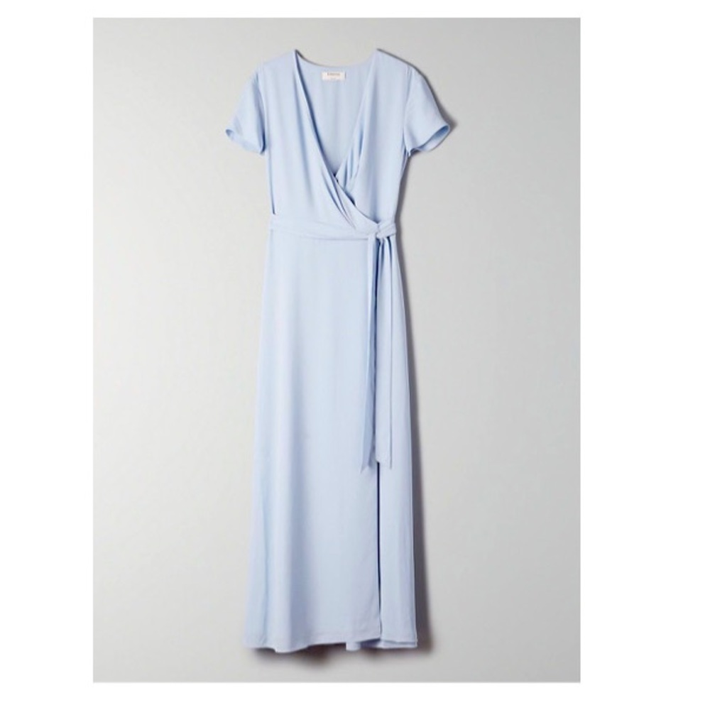 Babaton Slit Wrap Dress M